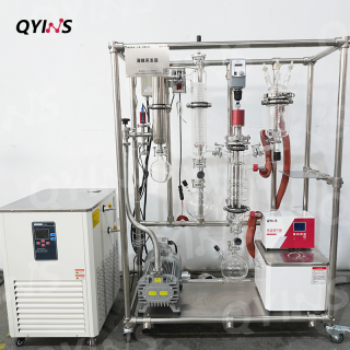 實驗室小試設備乳酸提純高真空玻璃不銹鋼混合0.06平方薄膜蒸發器