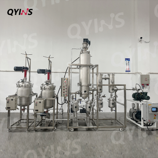 1平方不銹鋼分子蒸餾機組 防爆攪拌預熱罐 